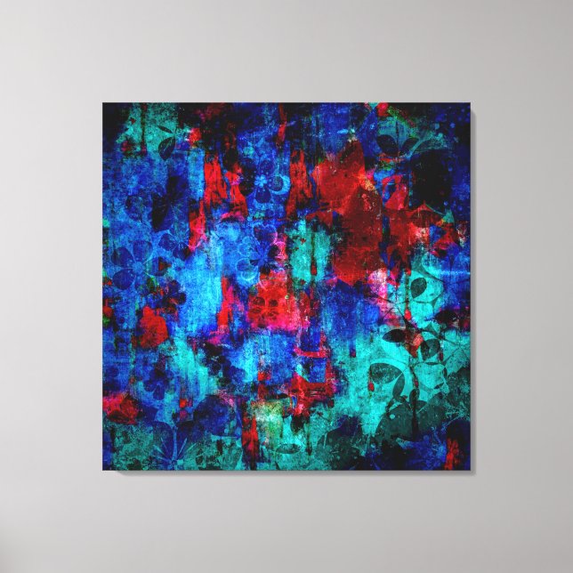 Lienzo Color de pintura abstracta del invierno (Anverso)