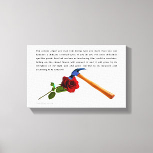 LIENZO COLOR DE ROSA Y MARTILLO