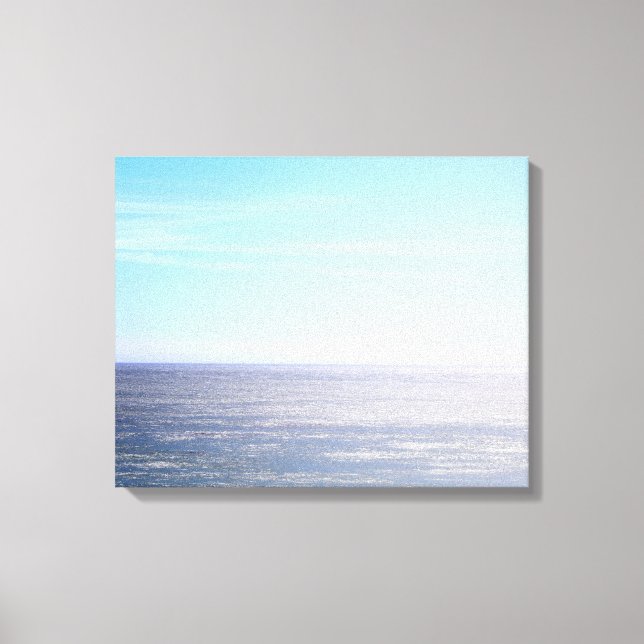 Lienzo Color del horizonte del océano Pacífico 16x20 (Anverso)