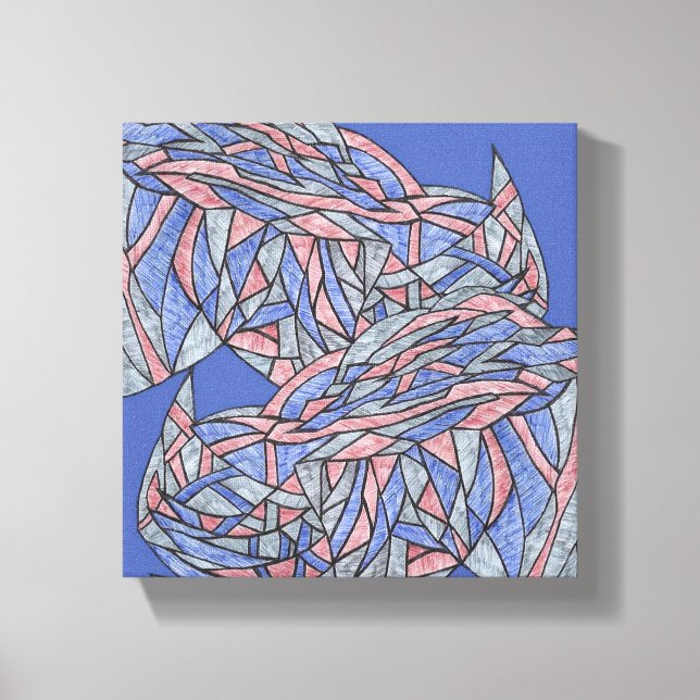 Lienzo Color Echoes Vibrant Modern Abstract Canvas (Anverso)