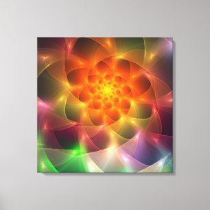 Lienzo Color fractal vórtice