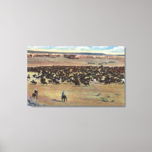 Lienzo Colorado - redondeo de los vaqueros