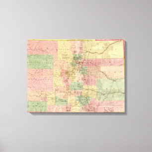 Lienzo ColoradoPanoramic MapColorado