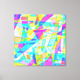 Lienzo Colores asombrosos de patrón geométrico