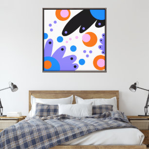 Lienzo Colores audaces floral moderna