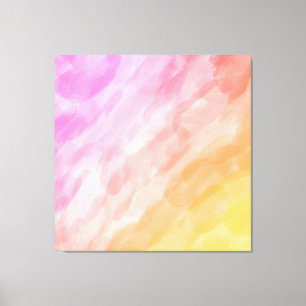 Lienzo Colores de agua pintados en tonos pastel