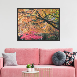 Lienzo Colores de hojas de la temporada de otoño Botánico