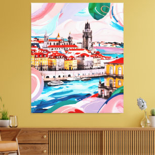 Lienzo Colores de Lisboa