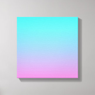 Lienzo Colores de sirena gradiente rosa morado aqua oscur