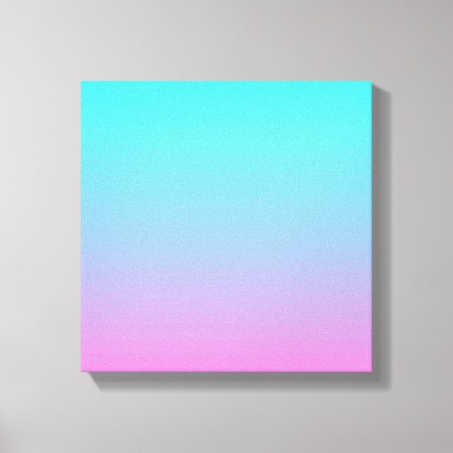 Lienzo Colores de sirena gradiente rosa morado aqua oscur (Anverso)