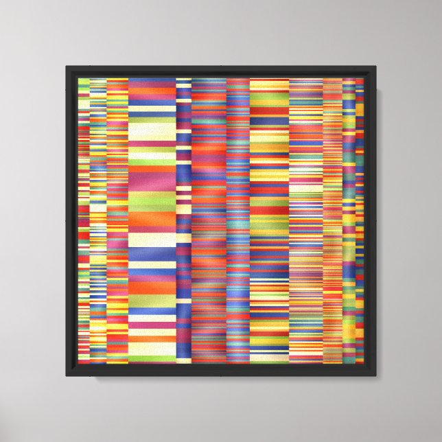 Lienzo Colores hipnóticos Diseño de patrones  (Anverso)