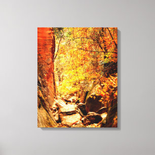Lienzo Colores ocultos de otoño envueltos 