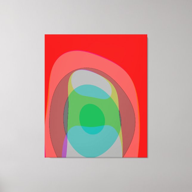 Lienzo Colores Resumen En Rojo 210 (Anverso)