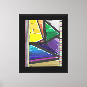 Lienzo Colores Triangulados