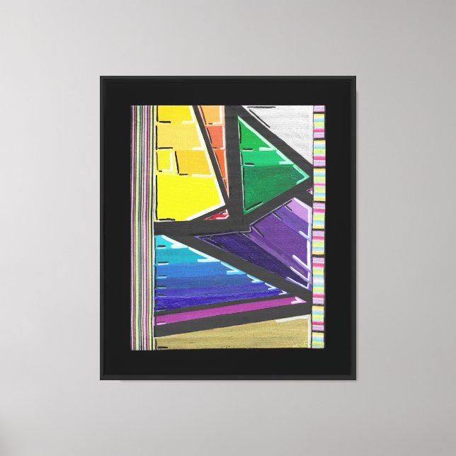 Lienzo Colores Triangulados  (Anverso)