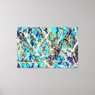 Lienzo COLORFUENTE SPLATTER XLVIII - Pintura de acción -