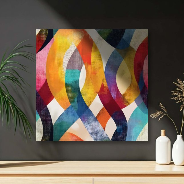 Lienzo Colorful Abstract Ribbon Swirls (Subido por el creador)