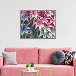 Lienzo Colorful Autumn Maple Leaves Floral
