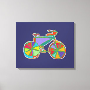 Lienzo colorful bike decor wall