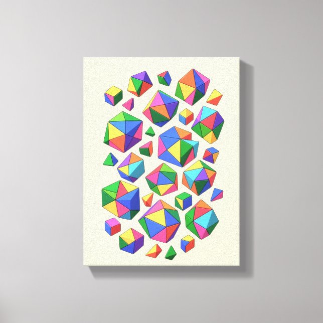 Lienzo Colorful Cubes (Anverso)