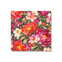 Colorful Floral Canvas Wall Art | Flower Garden