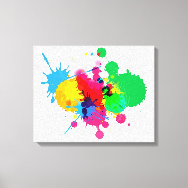 Lienzo Colorida Esplash de pintura (Anverso)