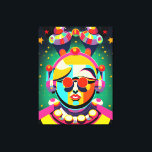 Lienzo Colorida persona espacial Pop Art<br><div class="desc">Una persona espacial única y colorida.</div>