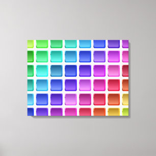 LIENZO COLORIDAS PLAZAS DE BALDOSAS