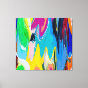 Lienzo Colorido, abstracto, desenfoque del movimiento de 