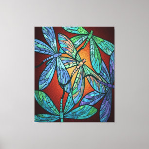 Lienzo Colorido Dragonfly Lover
