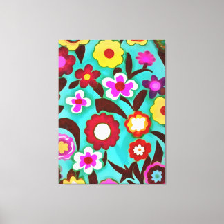 Lienzo Colorido Groovy Setentis Resumen Floral