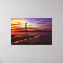 Colorido Humber Bridge Sunset