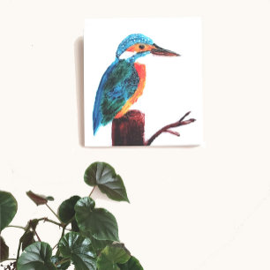 Lienzo Colorido Kingfisher Bird Art