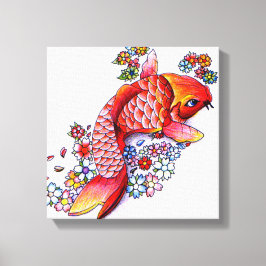 Lienzo Colorido Koi