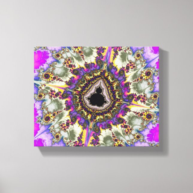 Lienzo Colorido Mandelbrot Fractal (Anverso)
