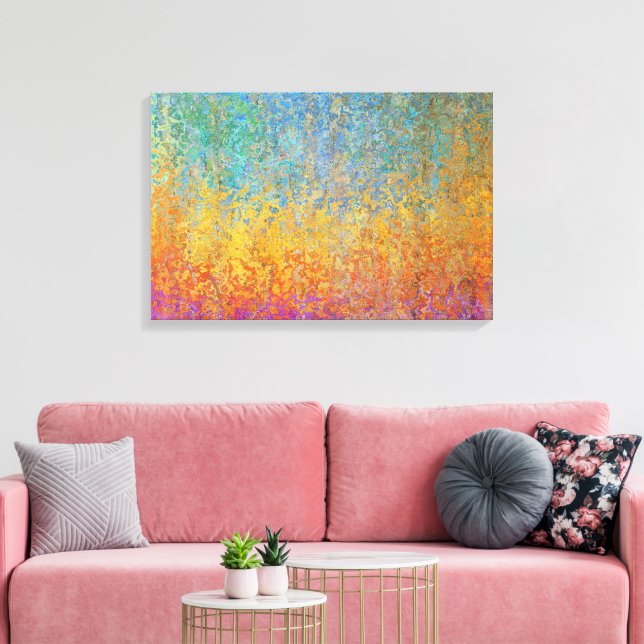 Lienzo Colorido Resumen Aspen Trees Canvas (Insitu (Sala de estar))