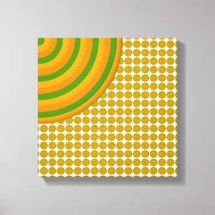 Lienzo Coloridos Círculos Concéntricos