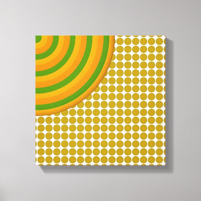 Lienzo Coloridos Círculos Concéntricos (Anverso)