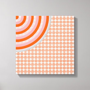 Lienzo Coloridos Círculos Concéntricos