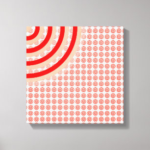 Lienzo Coloridos Círculos Concéntricos