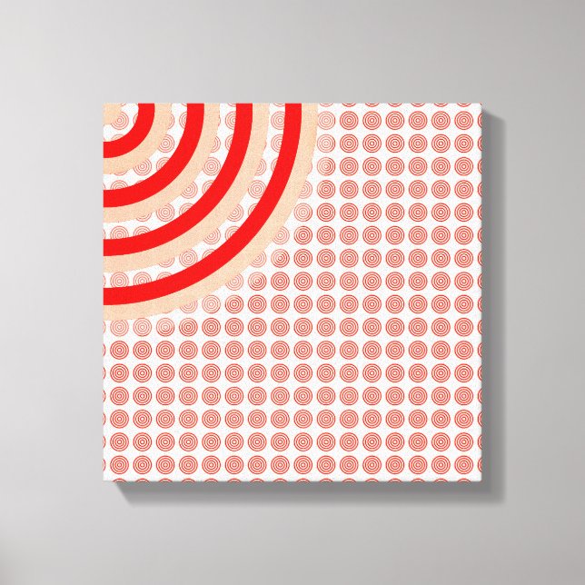 Lienzo Coloridos Círculos Concéntricos (Anverso)