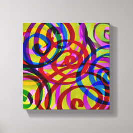 Lienzo Coloridos Swirls