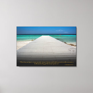 Lienzo Colossian 3:12 Biblia cristiana Verse Canvas Art