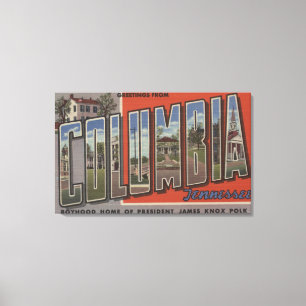 Lienzo Columbia, Tennessee - Escenas de letras grandes