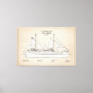 Lienzo Columbina de la oferta del faro USCG - SBD