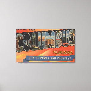 Lienzo Columbus, Nebraska - escenas grandes de la letra