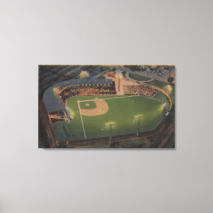 Lienzo Columbus, OH - antena del béisbol rojo del pájar