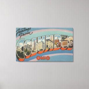 Lienzo Columbus, Ohio - escenas grandes 4 de la letra