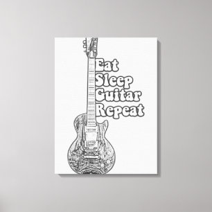 Lienzo Coma una repetición de guitarra del sueño. rerto n