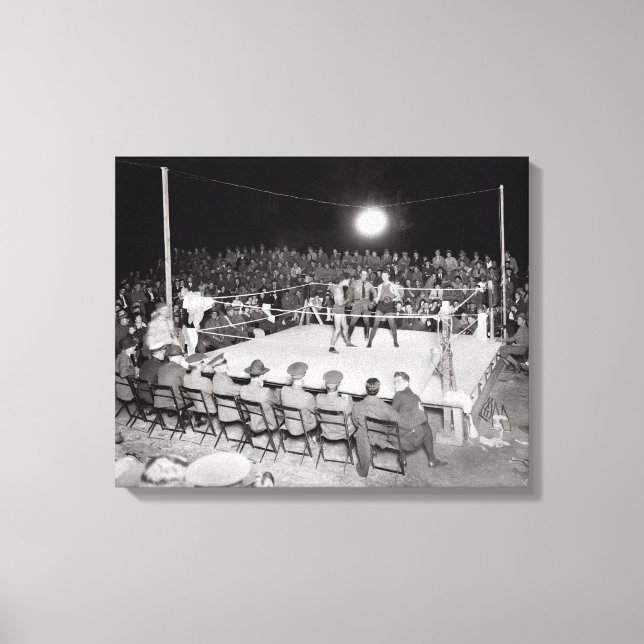 Lienzo Combate de Boxeo, 1919 (Anverso)